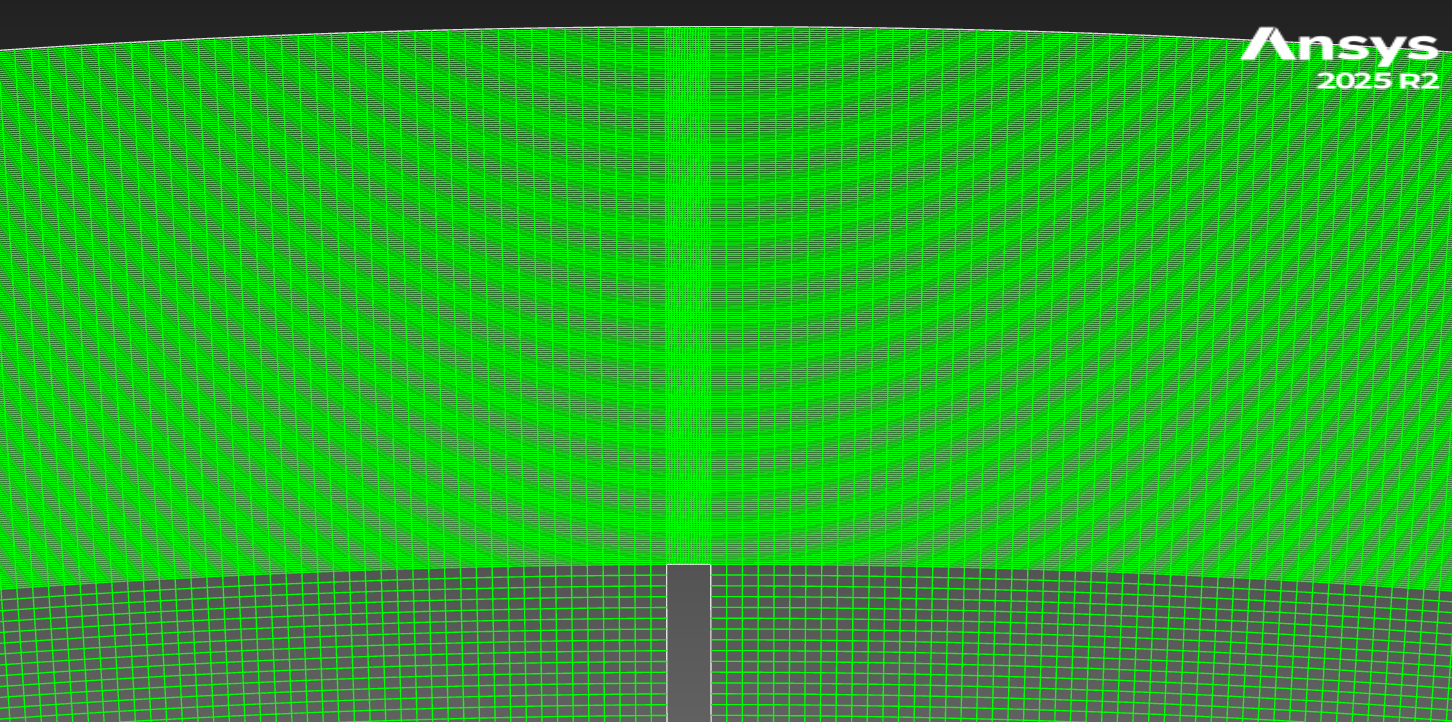 Near-one-million-element CFD mesh for the scraped-surface heat exchanger